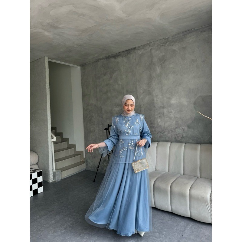 Dres Gamis Pesta Terbaru 2024 Dres Muslimah Kondangan Simple Gemis Viral Lebaran Terbaru Pakaian Mus