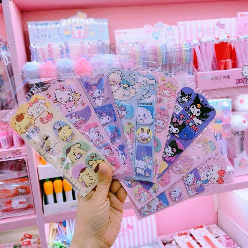 

Sticky Mark Sanrio / Sticky Mark kuromi melody sticky mem mini imut baru