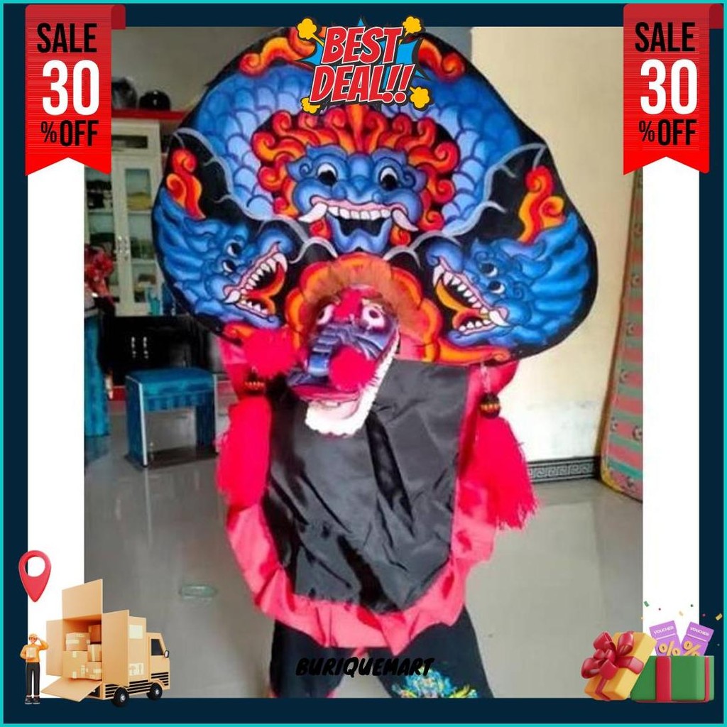 Mainan Anak Topeng Barongan Caplok Barong Caplokan Murah