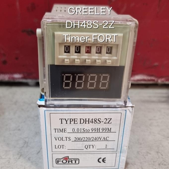 DH48S-2Z  FORT DIGITAL TIMER ON DELAY TIMER RANGE  0,01S TO99H 99M220V 2807T