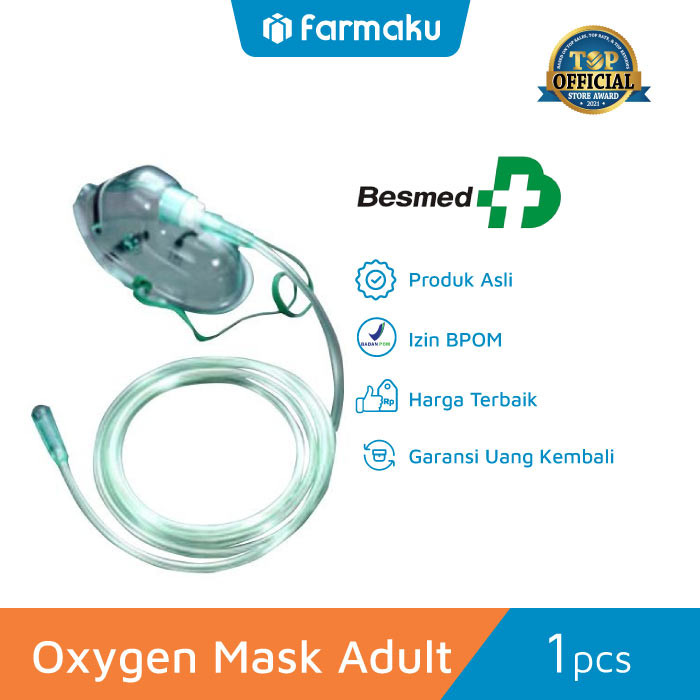 Besmed Masker Oksigen Maxiflow Dewasa - Alat Bantu Pernapasan