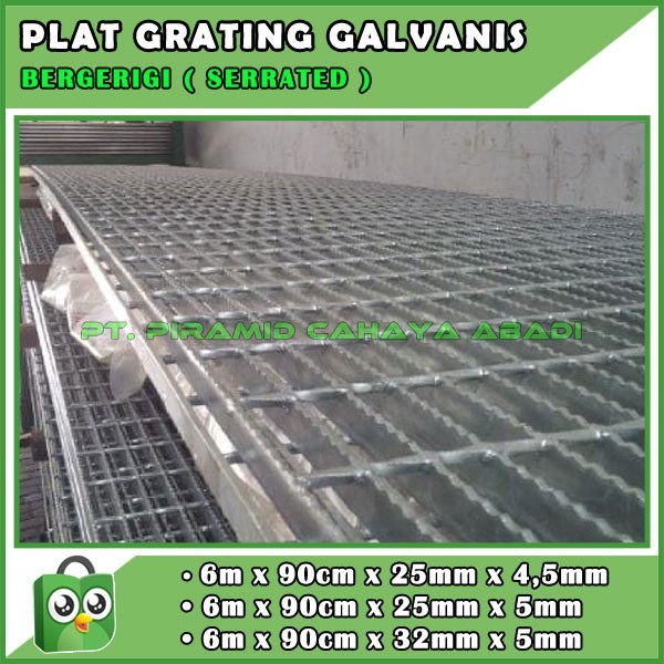 Plat Grating Galvanis Gerigi