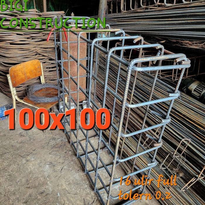 Cakar ayam 100x100 d16 ulir full besi