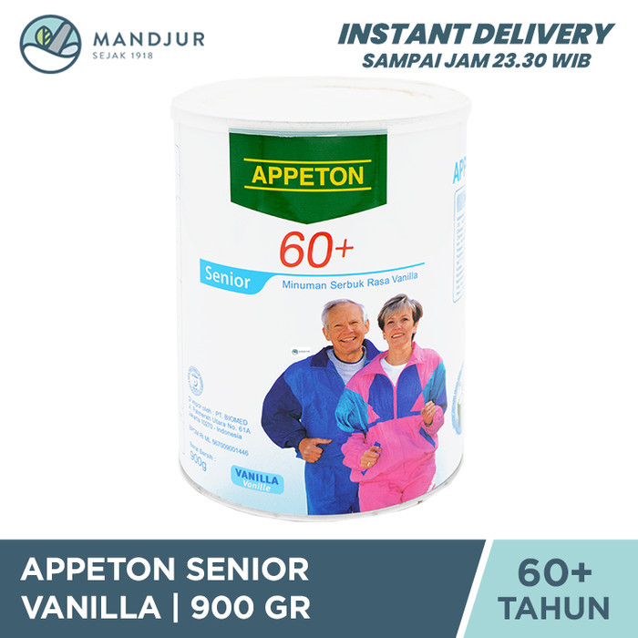 

Appeton 60+ Vanilla 900 gr - Susu Penambah Nutrisi Lansia
