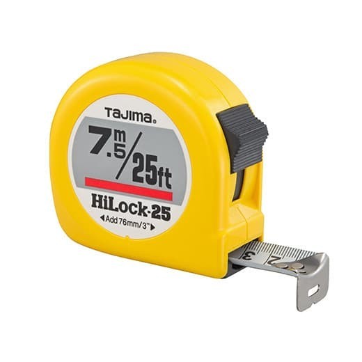 Measuring Tape / Meteran Tajima 7.5M / 7,5M / 25Ft Hilock-25
