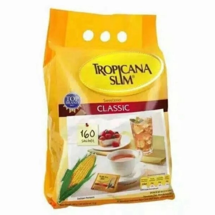 

TROPICANA SLIM CLASSIC sweetener 160 sachet murah