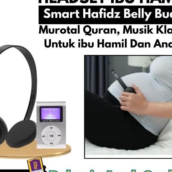 Bellybuds Headset Pregnancy Headphone Smart Hafiz Murottal Musik Ibu Hal