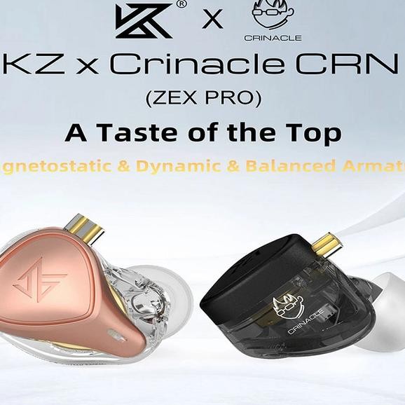 Kz Zex Pro X Crinacle Crn Hybrid Technology Electrostatic Earphone