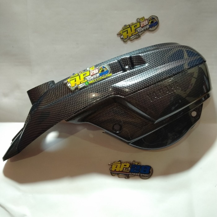 COVER TUTUP CVT CARBON MIO SOUL KARBU DAN FINO KARBU ORIGINAL THAILAND