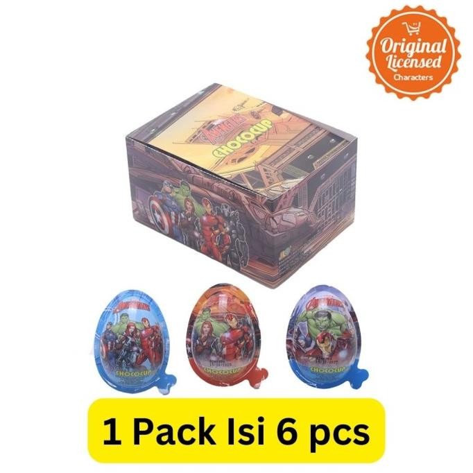 

Coklat Telur Jlo Chococup Avengers isi 6 (Asli)