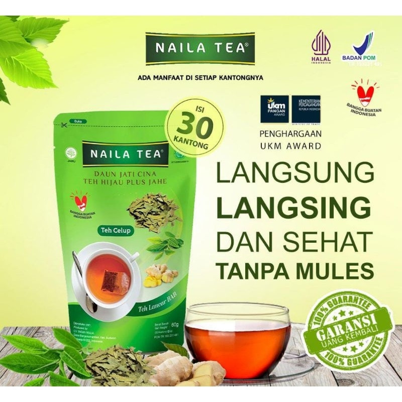 

NAILA TEA - Teh Peluntur Lemak Teh Diet Detox Slimming Tea Teatox Pelangsing AMAN HALAL BPOM