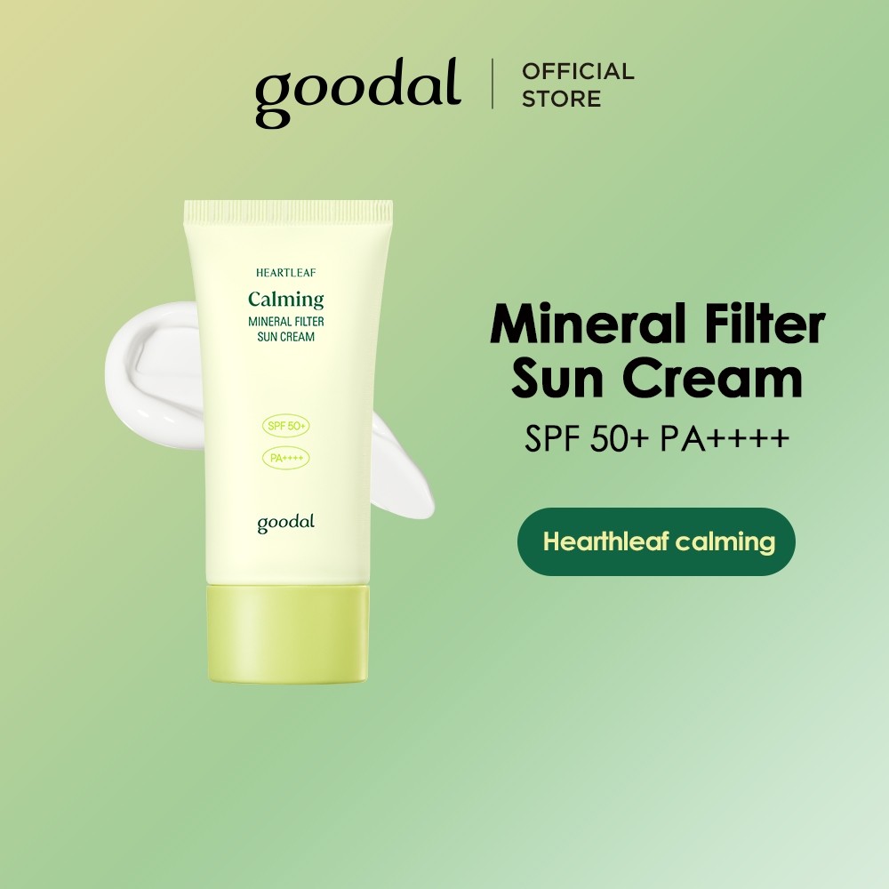 Krim Tabir Surya Filter Mineral Penenang Goodal Heartleaf 50ml |jvAdIMwQ|