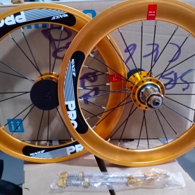 [ Sonlo ] Whellset 16 349 20 406 Disk Break Raze Pro 100/135 Old Hub Raze Pro