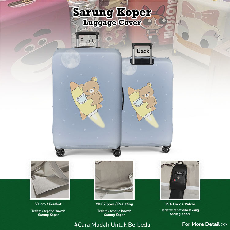 Rilakkuma 003 - Sarung Koper / Pelindung Koper / Desain Sarung Koper Unik