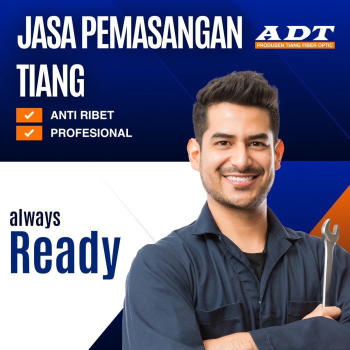 Jasa Pemasangan Tiang Fo/Fiber Optik, Telkom, Telepon Dan Ftth Harga Spesial