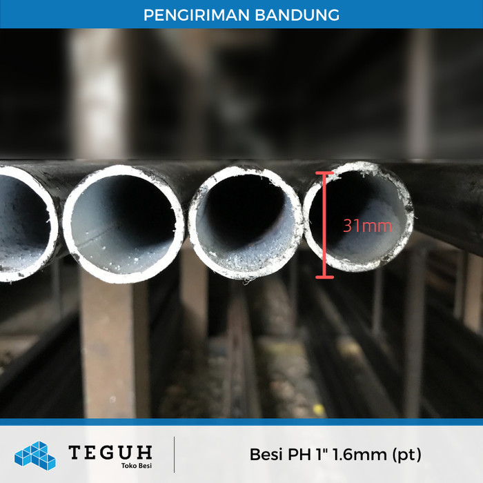 Besi Pipa Hitam 1" 1.60Mm (Pt) Termurah