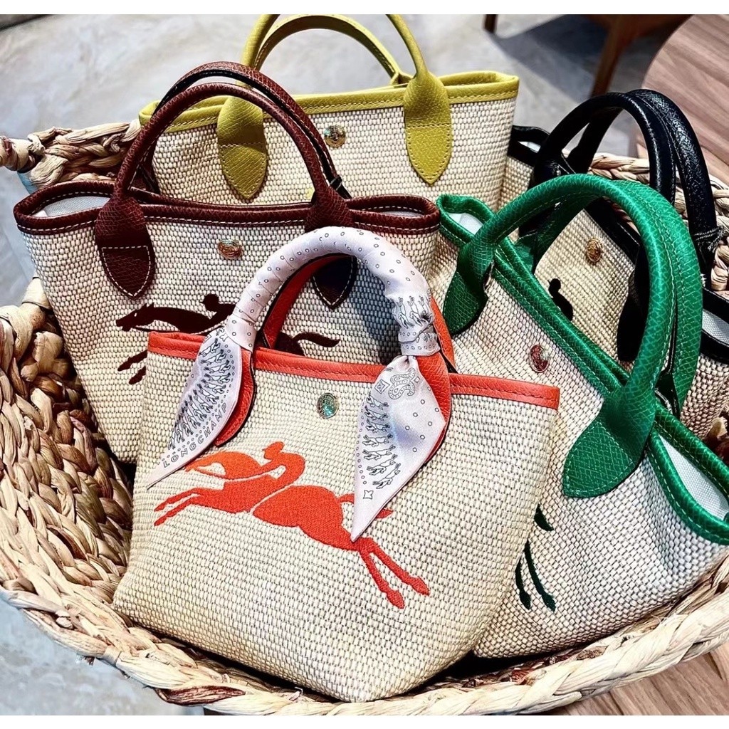 Longchamp asli 10162 Tas Jerami Ladies Bahu Tangan Diagonal Jiaozi Bag |13A93854|