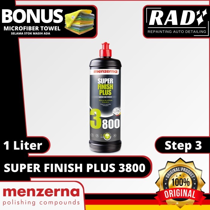 Menzerna Super Finish Plus 3800 1L - Obat Poles Mobil Step 3