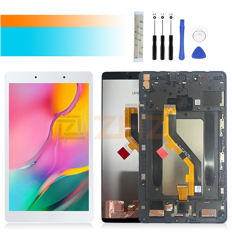 Untuk Rakitan Digitizer Dsplay Lcd Samsung T295 Dengan Bingkai Untuk Samsung Galaxy Tab A 8.0 (2019)