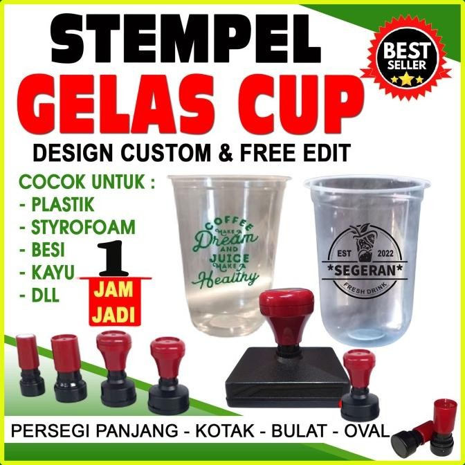 

Sale Stempel Gelas Cup / Mika / Plastik / Kaca