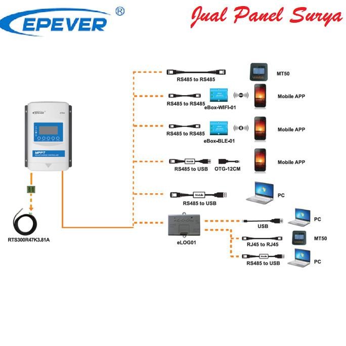 Solar Charge Controller Mppt 30A Epever Xtra 3210N Xtra3210N