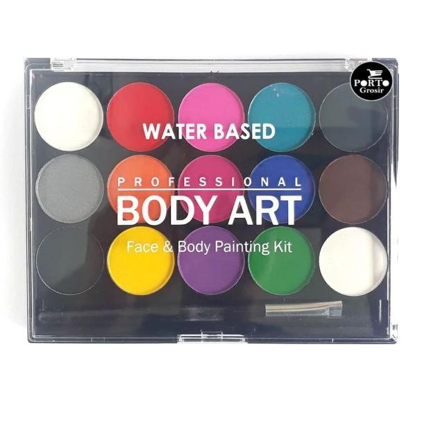 

Professional Body Art Face And Painting Kit 15 Color Set + 1 Brush