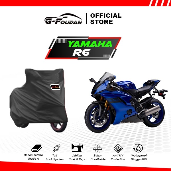 Body Cover Motor Yamaha R6 / Sarung Motor Yamaha R6 / Selimut Sepeda Motor Yamaha R6