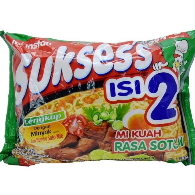 

Mie Sukses'S Rasa Soto Isi 2 [111gr /24 /1 karton ]
