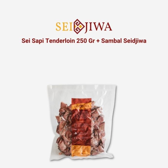 

Sei Sapi Tenderloin ( Tanpa Lemak ) 250 Gram + Sambal Seidjiwa