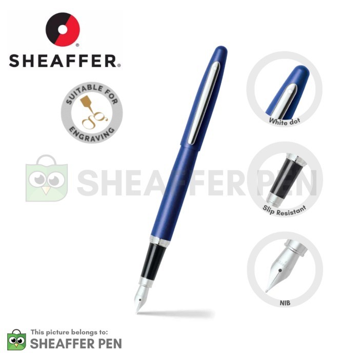 

Sheaffer VFM Neon Blue Fountain Pen