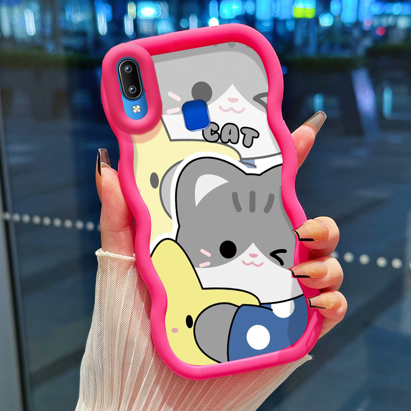 Casing Hp Untuk VIVO Y91 Y91i Y93 Y95 Case Casing ponsel Softcase HP panda lucu silikon Kesing Cesin