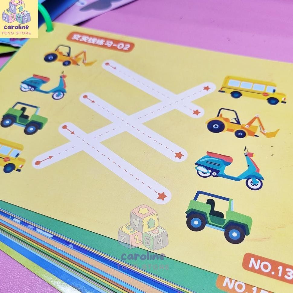 

ORIGINAL Buku Aktivitas Worksheet Anak 2 3 4 Tahun Buku Edukasi Anak Bisa Dihapus Wipe And Clean Activity y-76