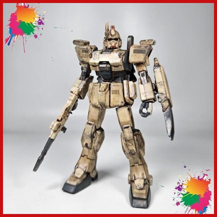 (AGS) REPAINTED HGUC HG GUNDAM EZ8 EZ 8 GUNDAM DESERT CUSTOM BANDAI