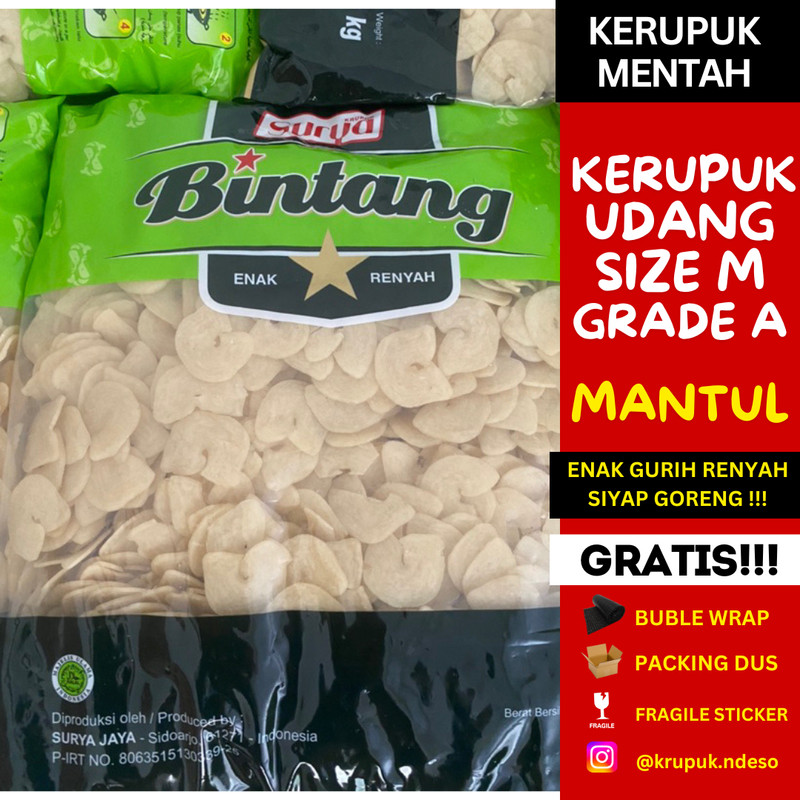 

Kerupuk Udang Bintang REPACK 500gr / Kerupuk Udang / Kerupuk