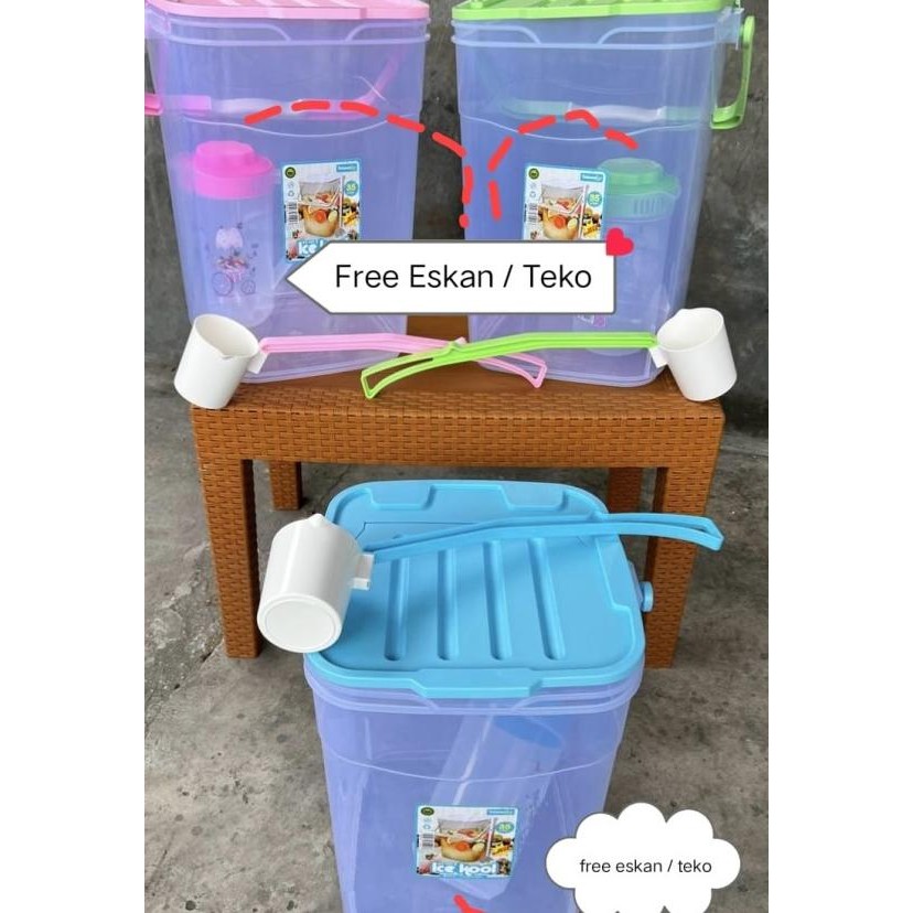 Aquarium Es Buah Plastik 30 Liter - Tempat Es Buah - Kotak Es Buah