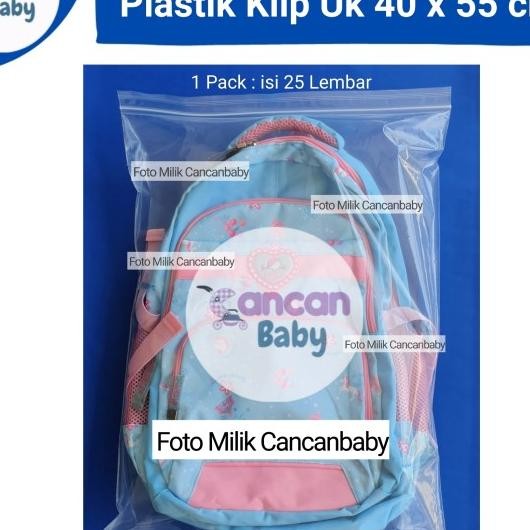 Plastik Klip Jumbo Uk 40X55 Cm Ziplo Bening Besar Tebal 0.5