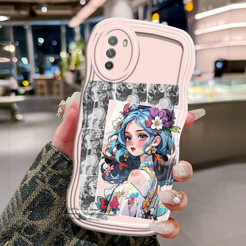 Casing Hp Untuk Xiaomi POCO M3 Case Casing HP Kesing berbulu penutup pelindung silikon gelombang tra