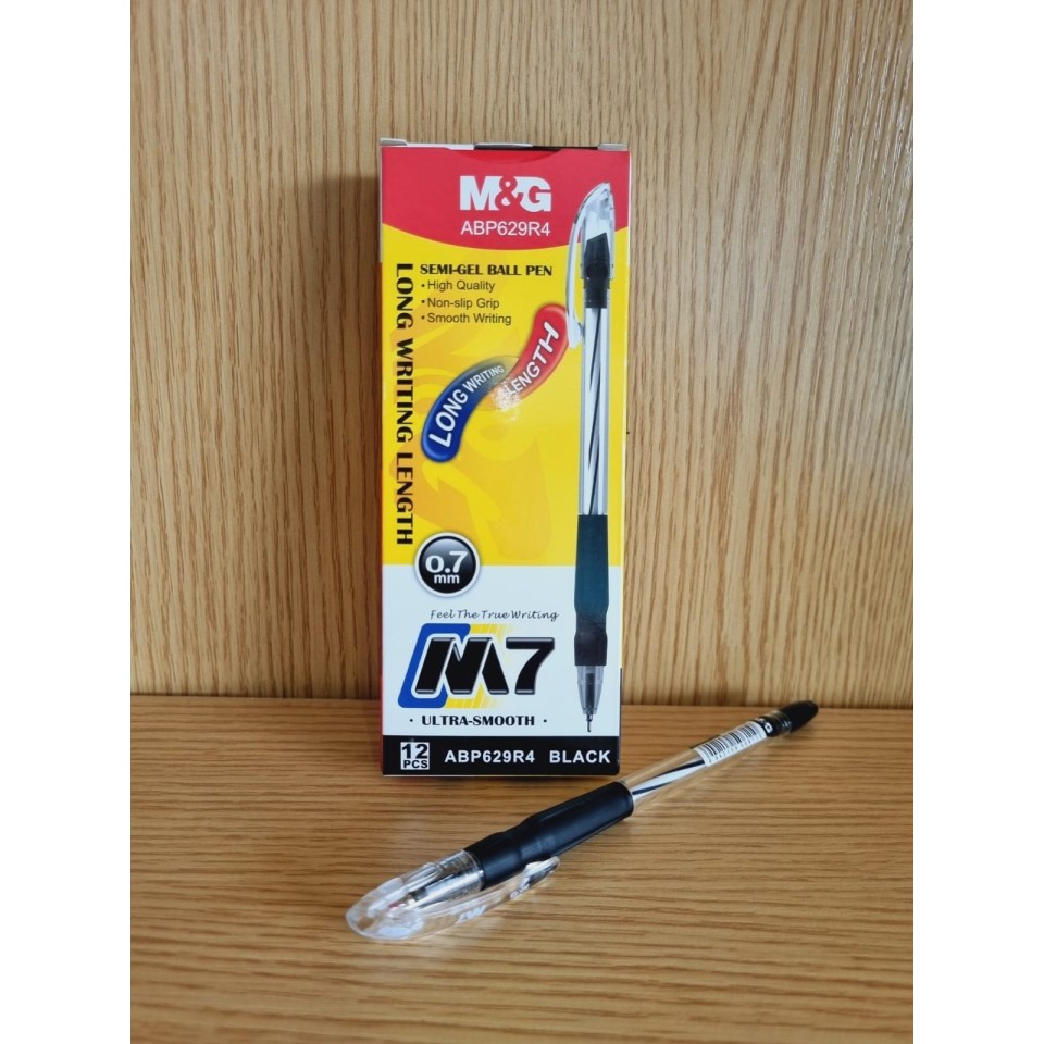 

Pulpen Semi Gel /Semi Gel Pen / Ballpoint Semi Gel / Pulpen Semi Gel M&G Hitam & Merah & Biru 1pcs
