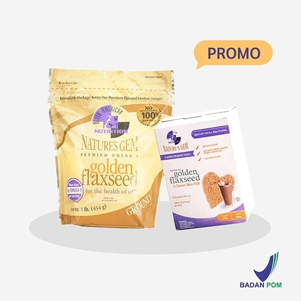 PAKET PROMO Golden Flaxseed Nature's Gem + Flaxseed