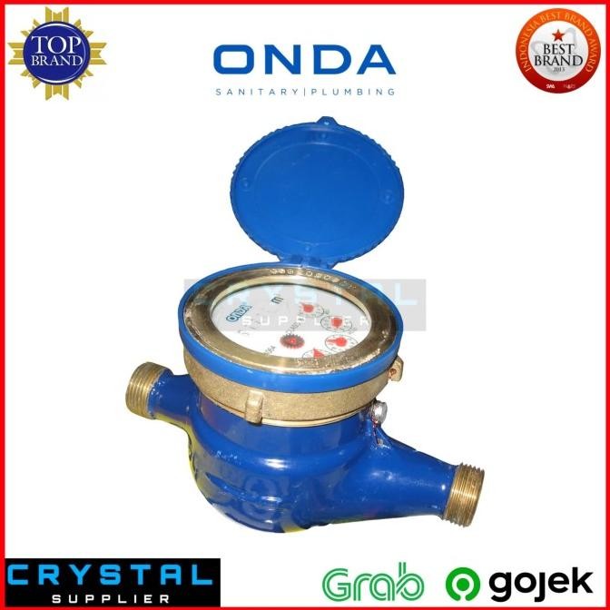 WATER METER BRASS ONDA 1" inch Kuningan / Meteran Flow Air PAM PDAM