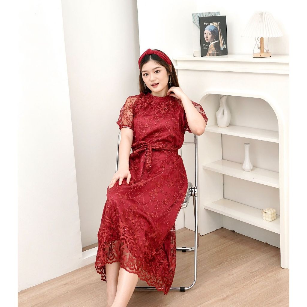 Dres Wanita Fashion Pesta Pernikahan Kondangan Baju Pakaian Natal1 Cewek t Maxi Drees Natal Korean S