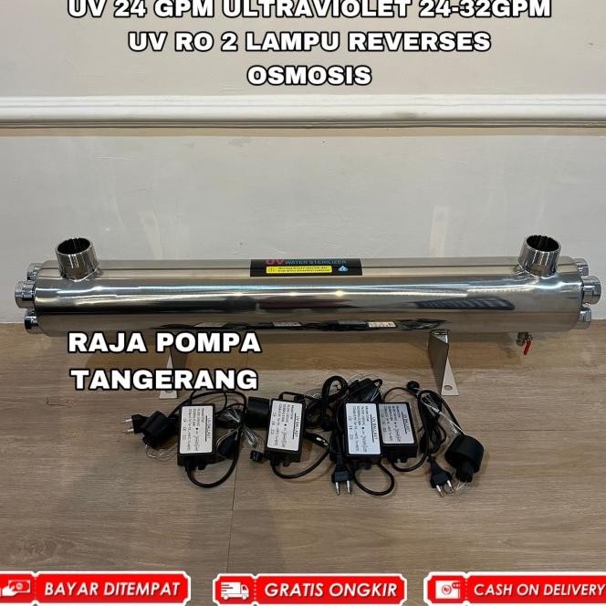 Uv 24 Gpm Ultraviolet 24-32Gpm Uv Ro 2 Lampu Reverses Osmosis