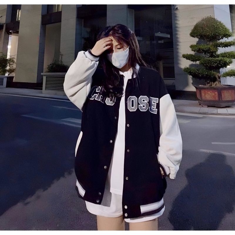 Jaket Varsity Baseball Big Size ( S - 6XL ) CHOOSE BORDIR Embroidery Jaket Basketball Bomber Oversiz