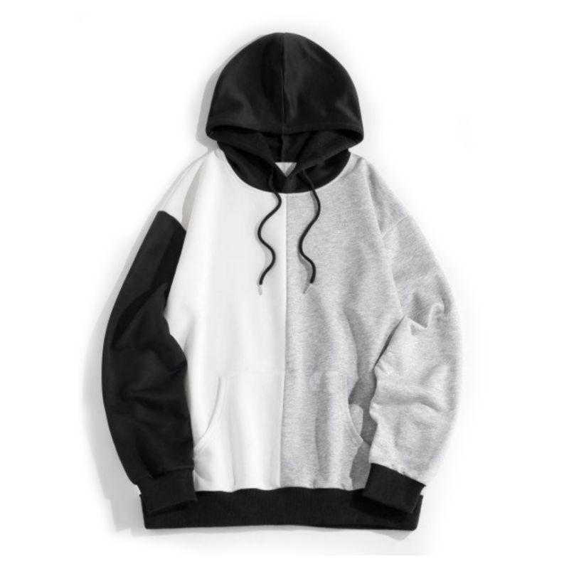 Hoodie Kombinasi Mix Warna Full Color BIGSIZE/ (BISA CUSTOM) Jaket Oversize Cute 2 3 Warna Unisex Ju