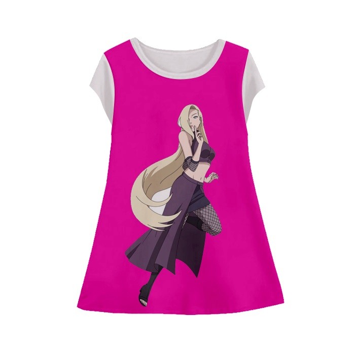 Baju Dress Anak Perempuan Naruto v2 Tunik Anak Wanita NarutoP-2 Umur 1-12 Tahun