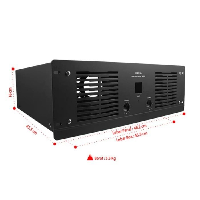New Box Bell M-909 / Box Power Amplifier Bell M-909 / Bell M 909