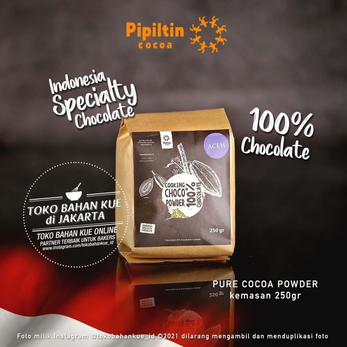 

Pipiltin Pure Cocoa Powder Aceh 250Gr Baking Cokelat Bubuk Cooking