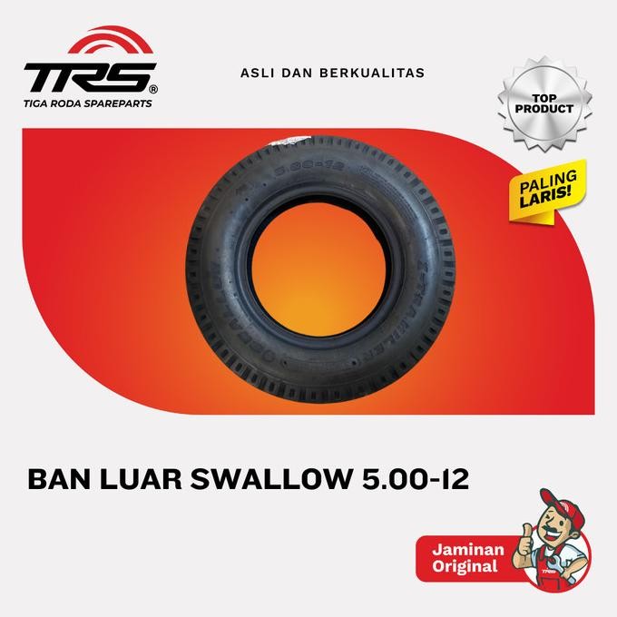 [Trs] Ban Luar 500-12 Swallow Tossa Viar 300Cc Jialing Pnp Mobil Dll Original