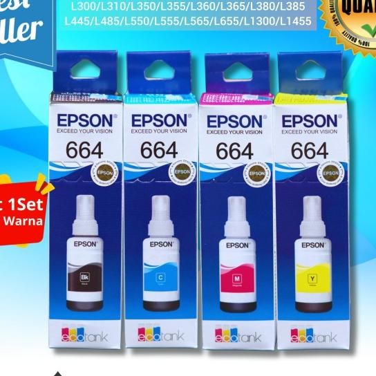 

Tinta Epson 664 1Set Untuk Printer L100 L110 L111 L120 L130