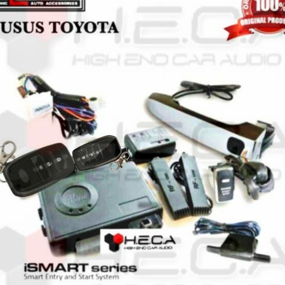 Ismart Alarm Mobil Pintar Silicon Khusus Toyota Smart Keyless Entry